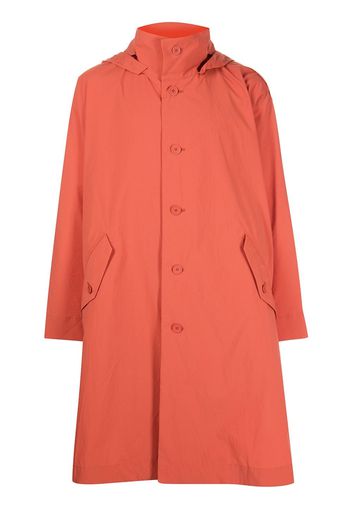 Homme Plissé Issey Miyake Flip single-breasted coat - Arancione