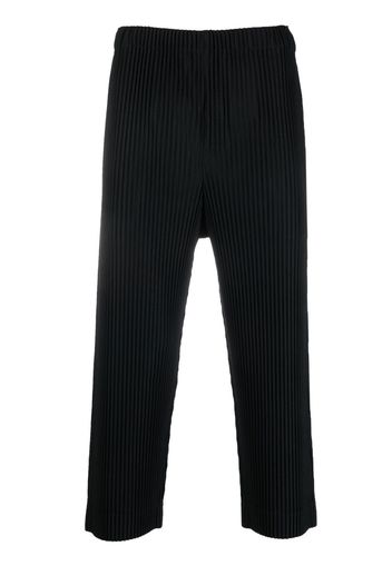 Homme Plissé Issey Miyake cropped pleated trousers - Nero