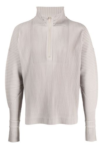 Homme Plissé Issey Miyake plissé effect long-sleeve sweatshirt - Toni neutri