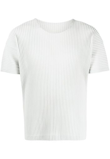 Homme Plissé Issey Miyake T-shirt plissé - Grigio