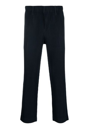 Homme Plissé Issey Miyake straight leg trousers - Blu