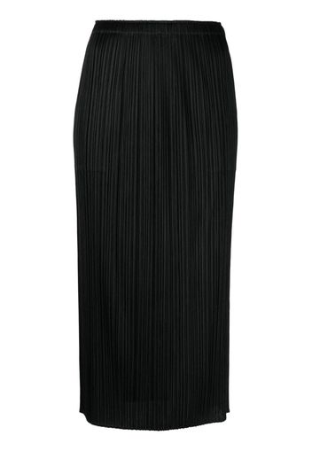 Pleats Please Issey Miyake pleated high-waist skirt - Nero