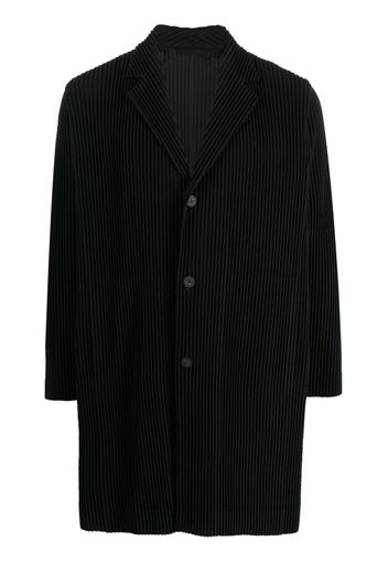 Homme Plissé Issey Miyake plissé single-breasted coat - Nero