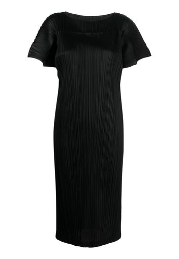 Pleats Please Issey Miyake Abito midi Route plissettato - Nero