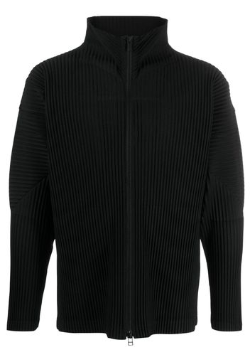 Homme Plissé Issey Miyake July pleated zip-up jacket - Nero