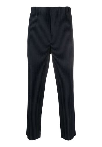 Homme Plissé Issey Miyake straight-leg pleated trousers - Blu