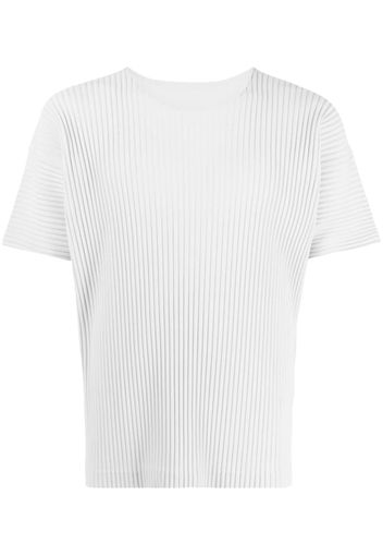 Homme Plissé Issey Miyake Mc May pleated T-shirt - Grigio