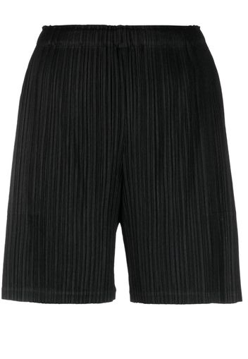 Pleats Please Issey Miyake Thicker Bottoms 1 pleated shorts - Nero