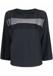 Pleats Please Issey Miyake Blusa crop - Nero