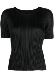 Pleats Please Issey Miyake plissé short-sleeve T-shirt - Nero