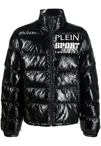 Plein Sport Piumino con stampa - Nero