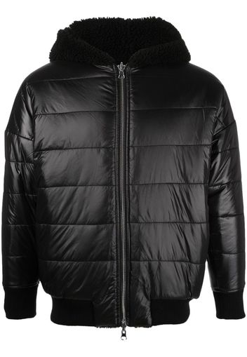 Plein Sport Bomber con cappuccio - Nero