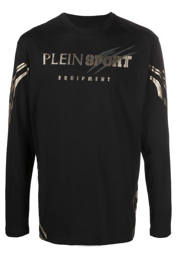 Plein Sport T-shirt con stampa Tiger - Nero