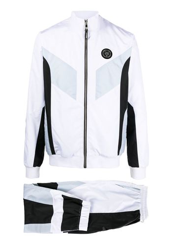 Plein Sport Set tuta con design color-block - Bianco