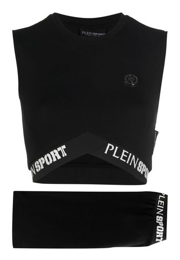 Plein Sport Set due pezzi con stampa - Nero