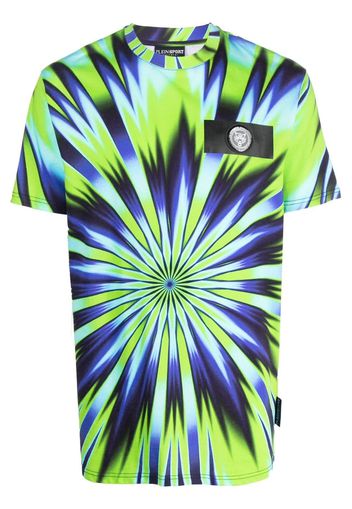 Plein Sport T-shirt con fantasia tie-dye - Verde