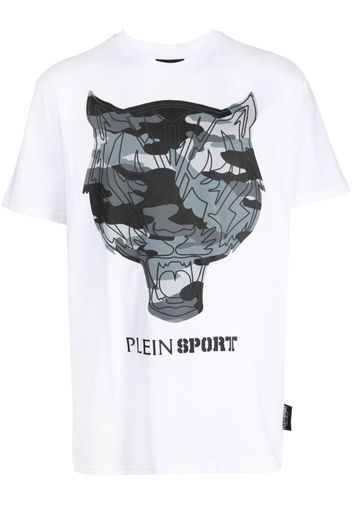 Plein Sport logo-print short-sleeve T-shirt - Bianco