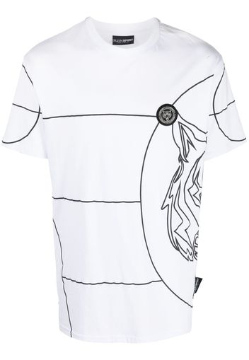 Plein Sport SS Tiger round-neck T-shirt - Bianco
