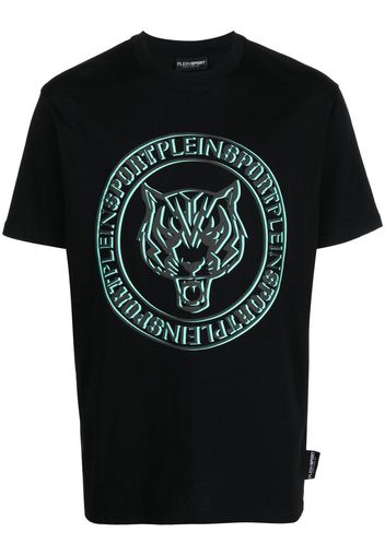 Plein Sport logo-print T-shirt - Nero