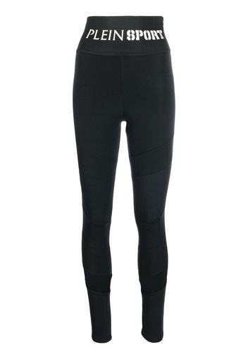 Plein Sport Leggings a vita alta - Nero