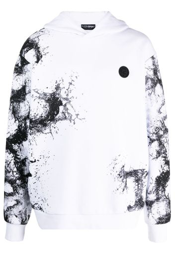 Plein Sport Splash Extreme cotton hoodie - Bianco