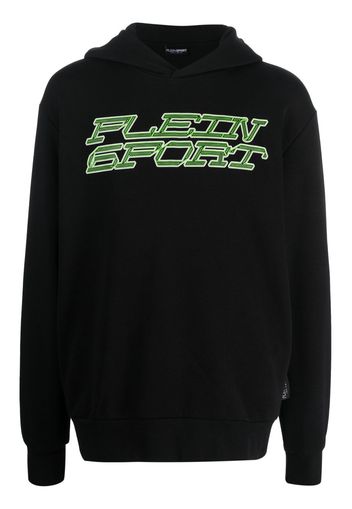 Plein Sport Tiger logo-print hoodie - Nero