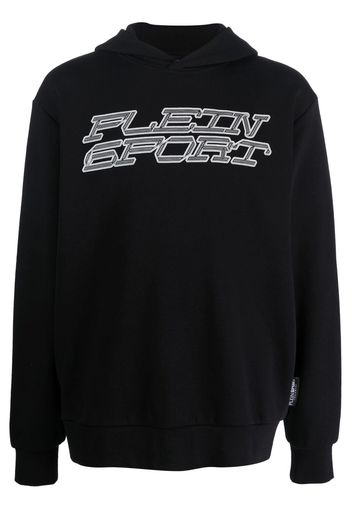 Plein Sport Tiger logo-print hoodie - Nero