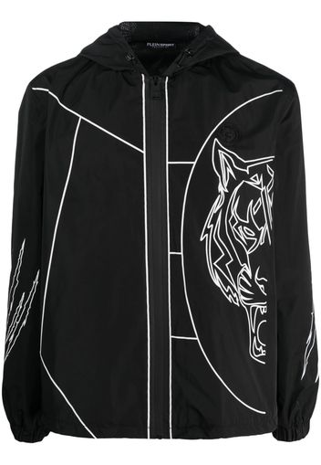 Plein Sport Giacca a vento Tiger Court Edition - Nero