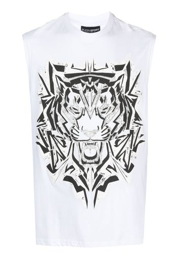 Plein Sport Canotta Thunder Tiger - Bianco