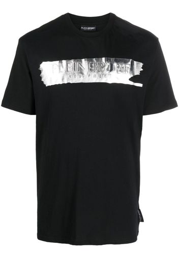 Plein Sport SS Silver Brush cotton T-shirt - Nero