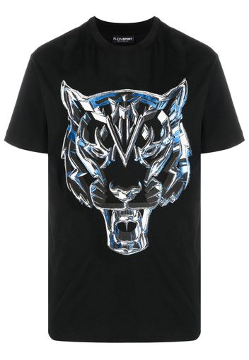 Plein Sport SS Chrome Tiger cotton T-shirt - Nero