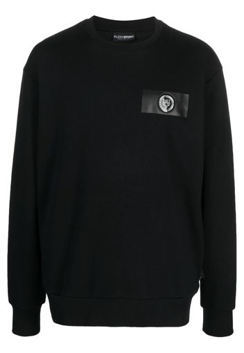 Plein Sport logo-patch cotton sweatshirt - Nero