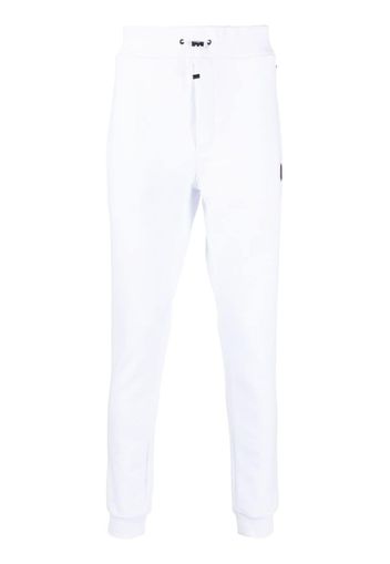 Plein Sport logo-plaque cotton track pants - Bianco