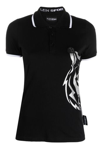 Plein Sport Polo con stampa - Nero