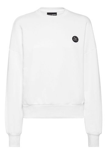 Plein Sport graphic-print cotton sweatshirt - Bianco