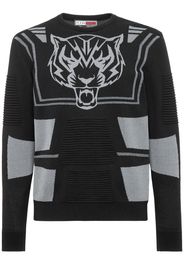 Plein Sport logo-print knitted jumper - Nero