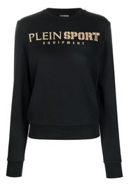 Plein Sport Felpa girocollo con logo - Nero