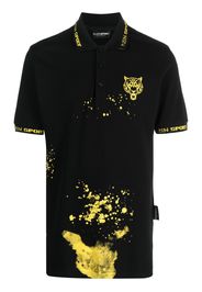 Plein Sport Polo con stampa - Nero