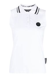 Plein Sport Canotta con colletto stile polo - Bianco