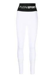 Plein Sport Leggings a vita alta - Bianco