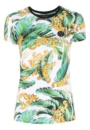 Plein Sport T-shirt a fiori - Verde