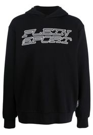 Plein Sport Tiger logo-print hoodie - Nero