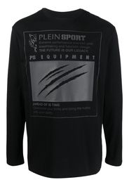 Plein Sport graphic-print cotton sweatshirt - Nero