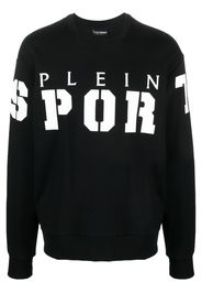 Plein Sport LS logo-print cotton jumper - Nero