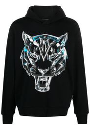 Plein Sport Chrome Tiger cotton sweatshirt - Nero