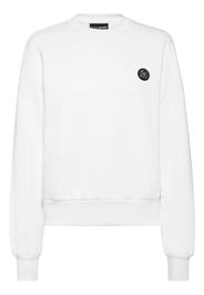 Plein Sport graphic-print cotton sweatshirt - Bianco