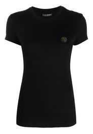 Plein Sport logo-patch cotton T-shirt - Nero