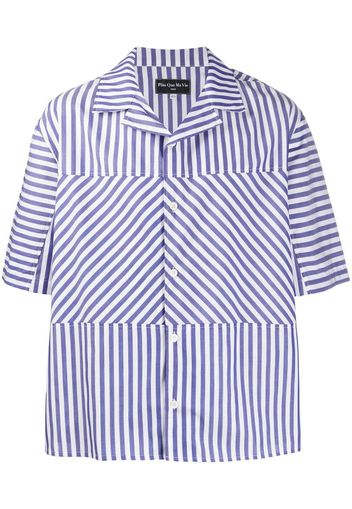 short sleeved striped shirt