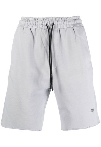 PMD logo-print detail track shorts - Grigio