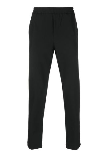 PMD logo-patch straight-leg trousers - Nero